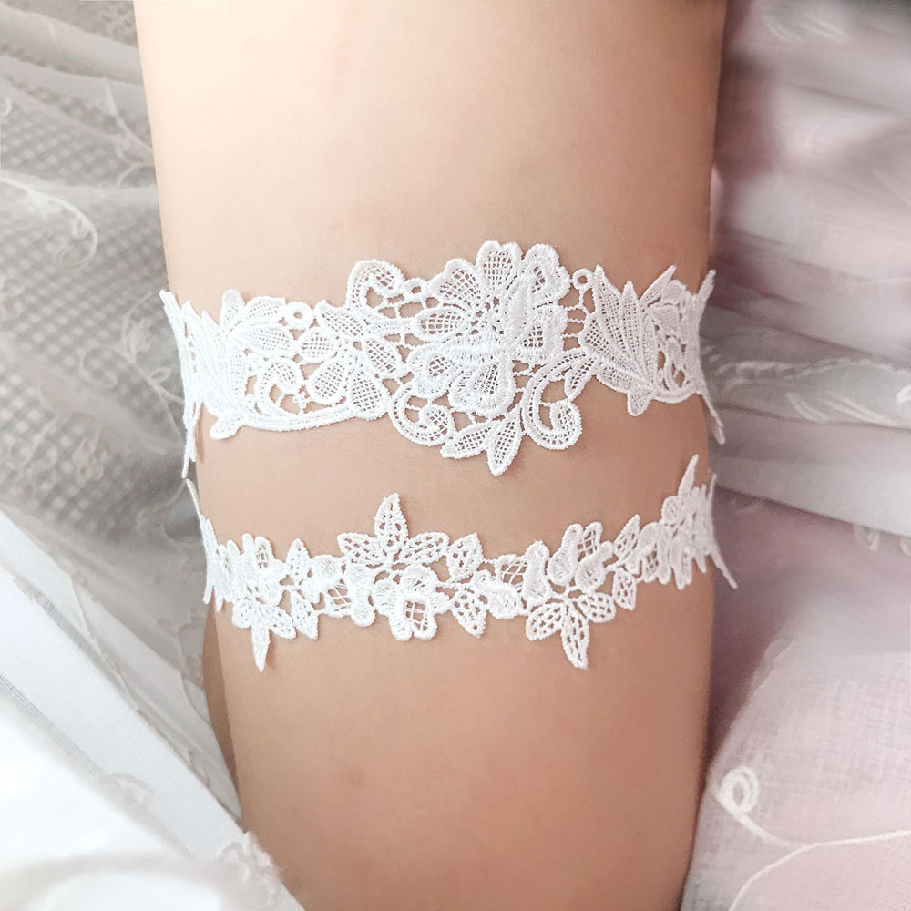 Garter Belt Set - K02 mode doux Sexy dentelle porte-jarretelles