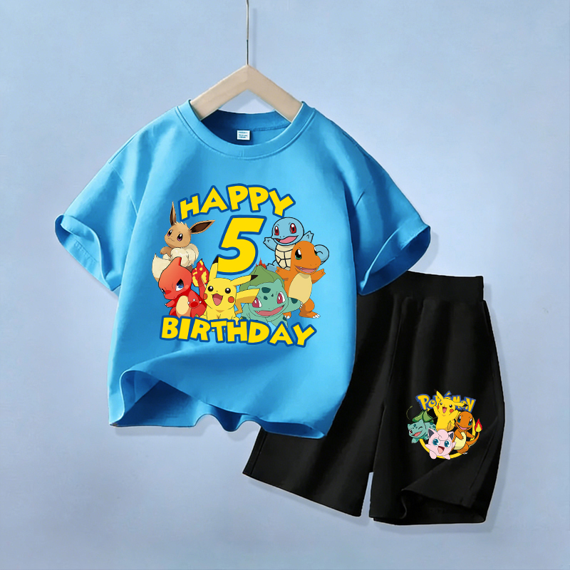 Boyshort Underwear - Ensemble de vêtements d'anniversaire Pikachu pour
