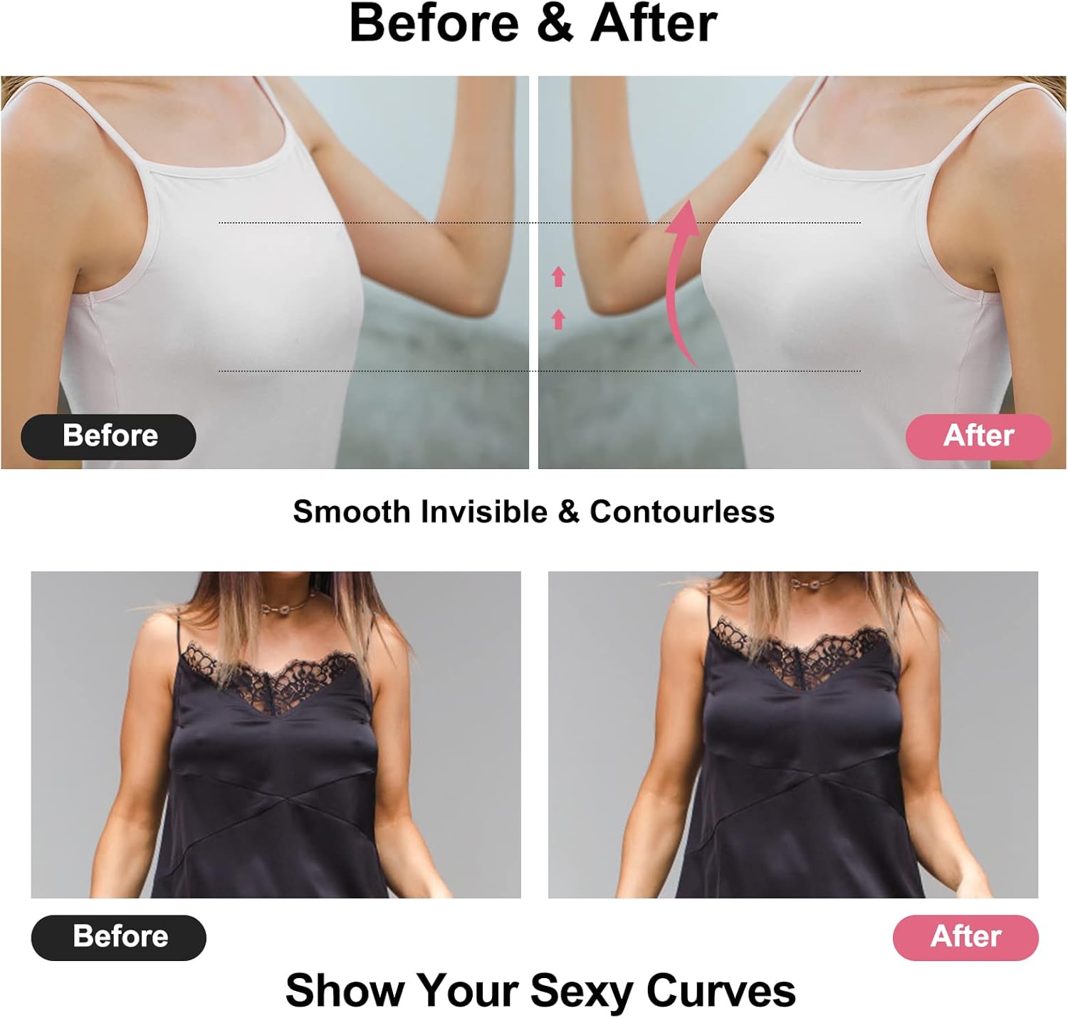 Soutien-gorge adhésif push-up  - Silicone Bra Adhesive avis et prix