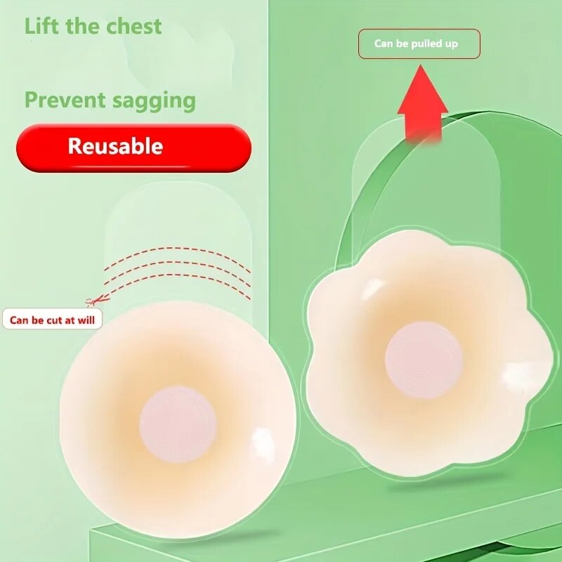 1 paire de cache-mamelon en Si - Silicone Bra Adhesive avis et prix