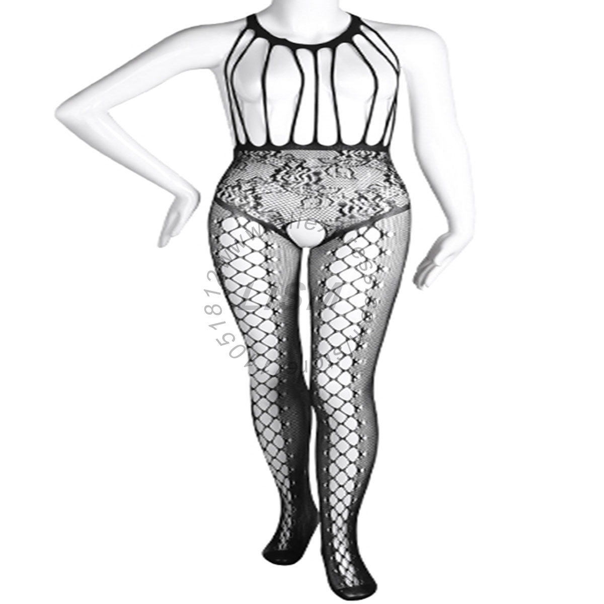 LISM Body sexy à col licou, dé - Bodystocking Fishnet avis et prix