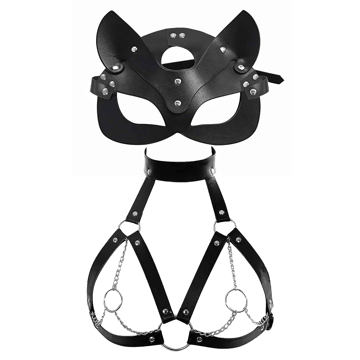 Masque Sexy pour femmes, bande - Garter Belt Set avis et prix